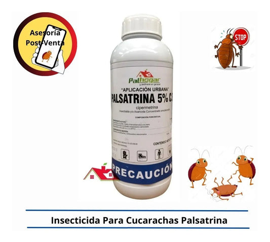 Insecticida Para Cucarachas Palsatrina 950ml Cipermetrina