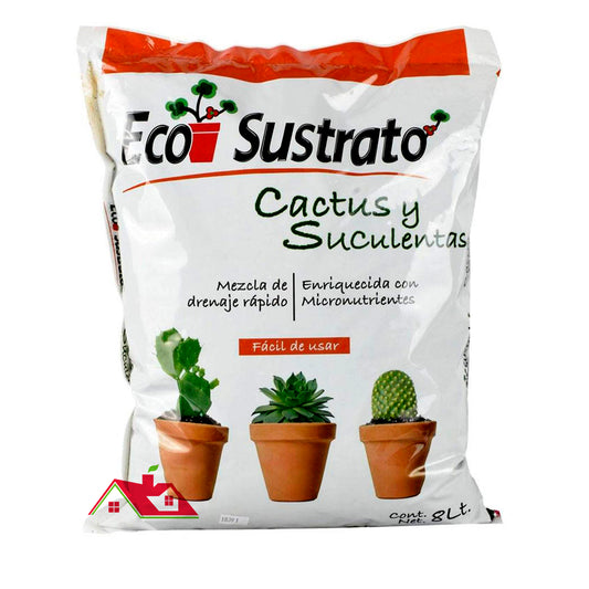 Ecosustrato Para Cactus Y Suculenta Organico 8lts