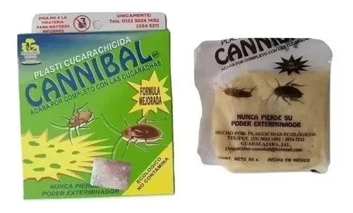 Insecticida Para Cucarachas Cannibal 3 Paquetes