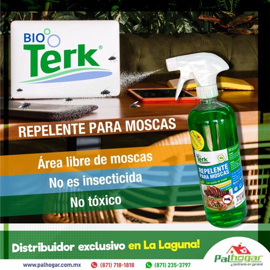 Combo 3 pzas Repelente para moscas Bioterk 1lt