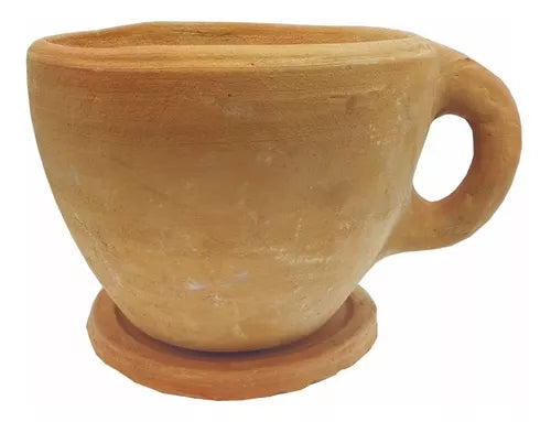 Maceta Taza De Barro 20 Cms De Diámetro Superior