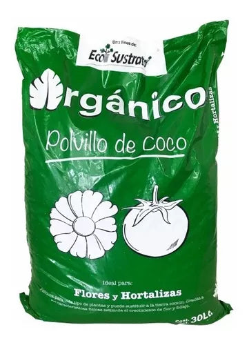 Sustrato Polvillo De Coco 15 Kg Organico