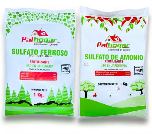 Sulfato De Amonio Y Ferroso 2 Kg Para Fertilizar Pasto 20m2