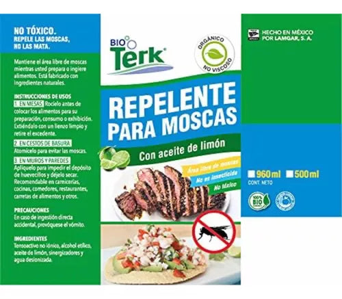 Combo 3 pzas Repelente para moscas Bioterk 1lt