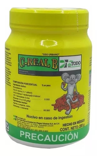 C-real B 200 Gr Raticida Cereal Granulado