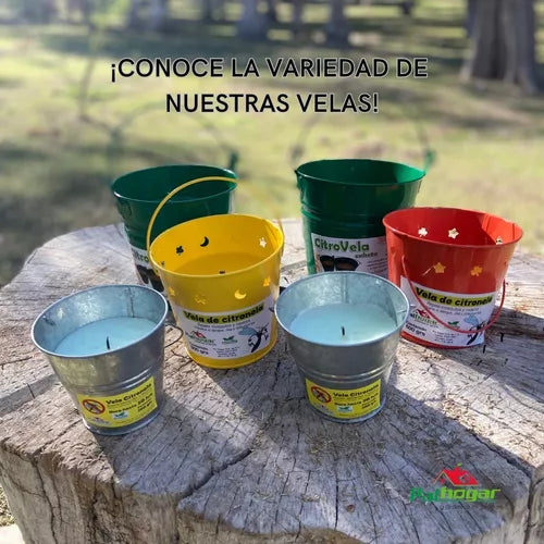 Repelente De Mosquitos Vela Citronela Cub. 600 Gr