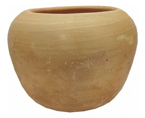 Maceta Esfera Chica De Barro 20 Cms De Diámetro Superior