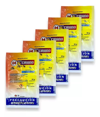 Cirano 5 Sobres De 10g C/u Cipermetrina Insecticida