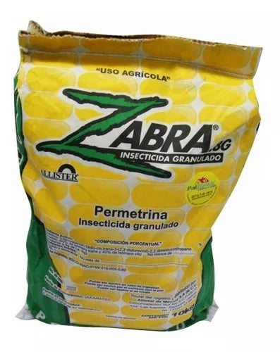 Zabra 10 Kg Insecticida Contra Gallina Ciega, Gusano