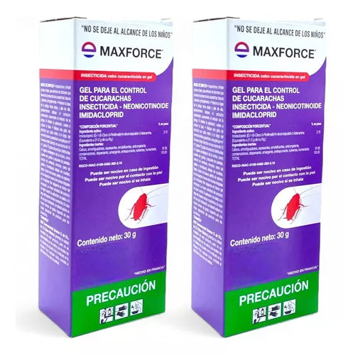 Max Force Gel Bayer 30 Gr Mata Cucarachas Maxforce 2 pzas