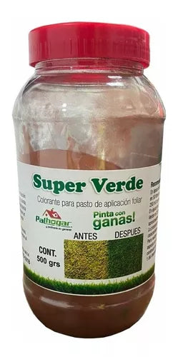 Super Verde Fertilizante Y Colorante De Pasto 500 gr