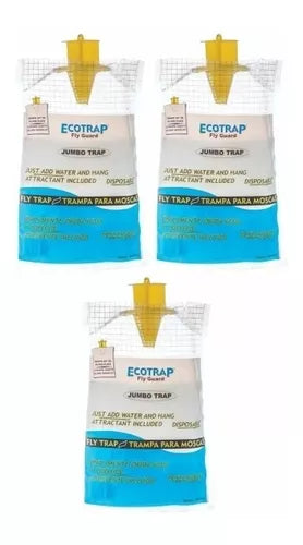 3 Trampas Para Moscas Ecotrap Jumbo