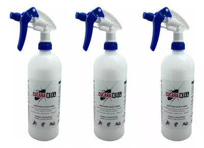 Cucarakill Insecticida Formulado Para Cucarachas 3pzs 1 Lto