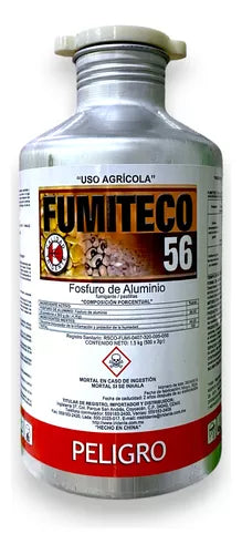 Fumiteco 56 Fosfuro De Aluminio 56% 500 Pastillas para gorgojo, palomilla