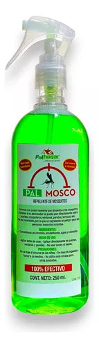 Repelente PALMOSCO 250 ml mosquitos, moscos Pal Hogar Protege Dengue