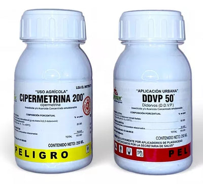 Combo Insecticida Ddvp 250ml + Cipermetrina 250 Ml