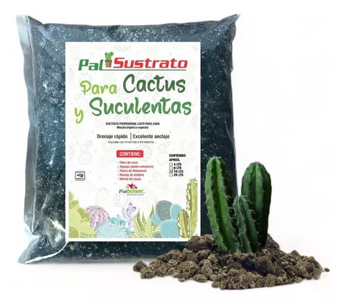 Sustrato Para Cactus Y Suculentas Palhogar 10 Lts