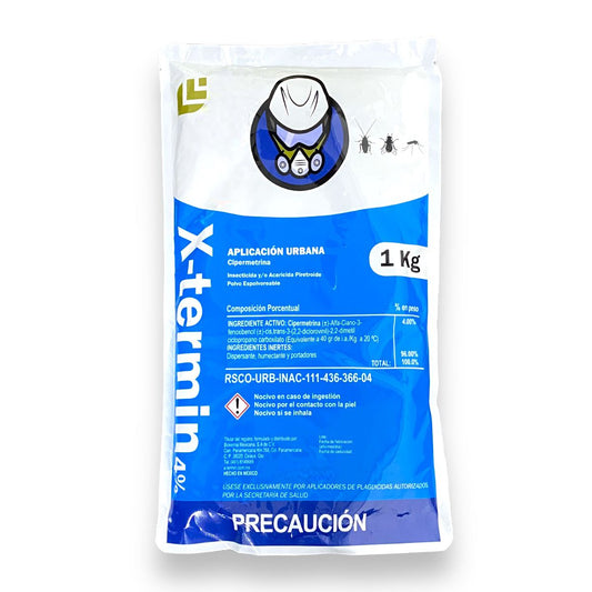 X-termin 1kg Insecticida Elimina Chinches, Cucarachas, Hormigas